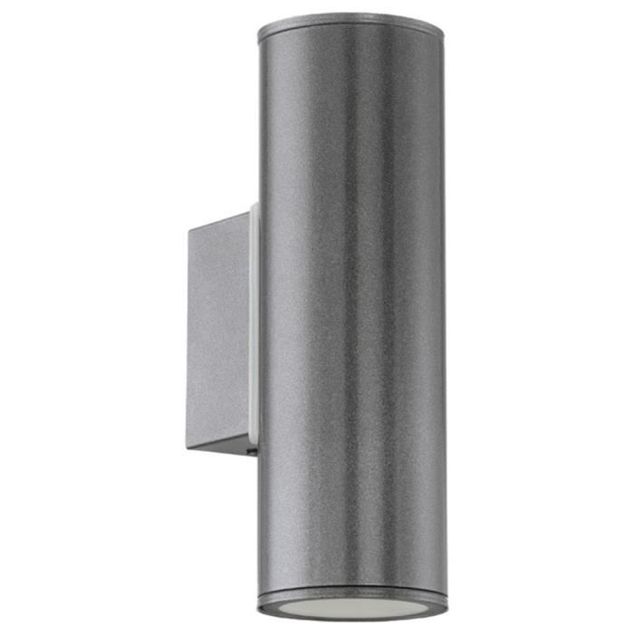EGLO Lampe murale LED d'extérieur Riga Gris foncé