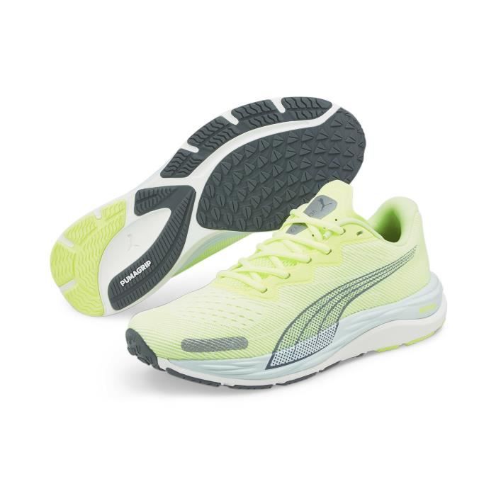 Chaussures de running de running Puma Velocity Nitro 2 - jaune pâle/blanc - 41