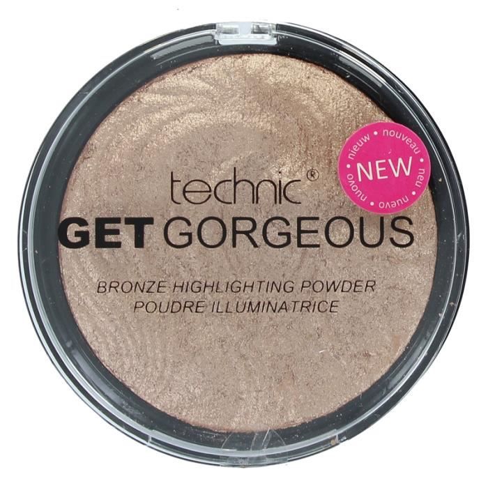 Blush - Technic - Get Gorgeous - Poudre Illuminatrice - 12g - Beige - Tous types de peau