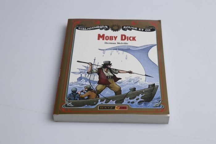 Moby Dick - Bibliothèque rouge et or