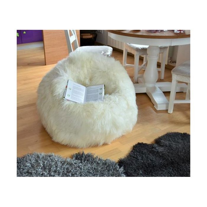 Pouf ferrure - Blanc
