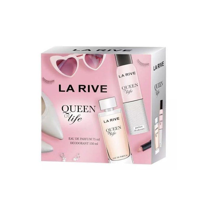La Rive Coffret Queen Of Life pour femme Eau de parfum 75 ml Déodorant 150 ml