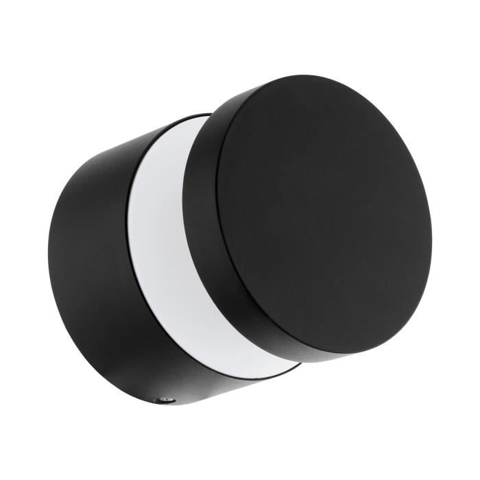 Applique Murale Extérieure LED - Eglo - Melzo - Noir - IP44 - Aluminium