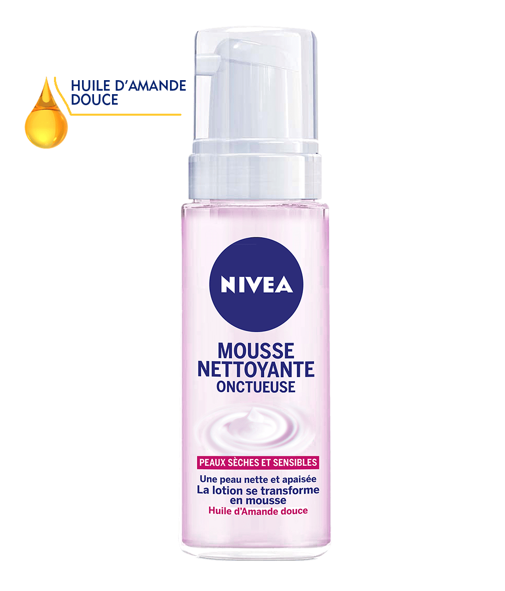 Mousse Nettoyante - NIVEA - Onctueuse - 150ml - Peaux sèches et sensibles - Non comédogène