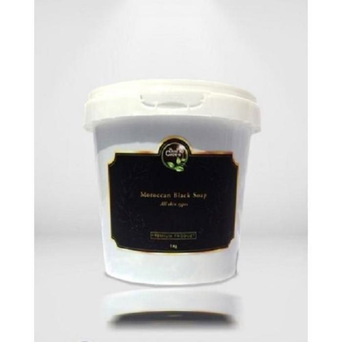 Savon noir Marocain BIO - Eucalyptus - 1kg - Sans alcool - Pour femme - Adulte