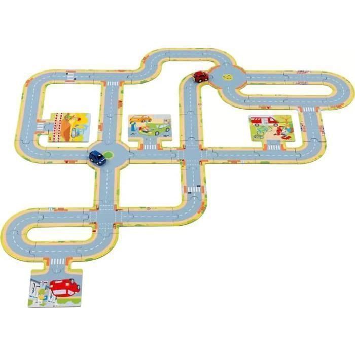 Circuit à composer avec 2 voitures Goki