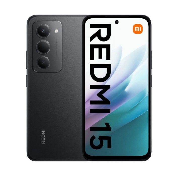 Xiaomi Redmi 15 4G 8 GB/256 GB Sort (Midnight Black) Dobbelt SIM