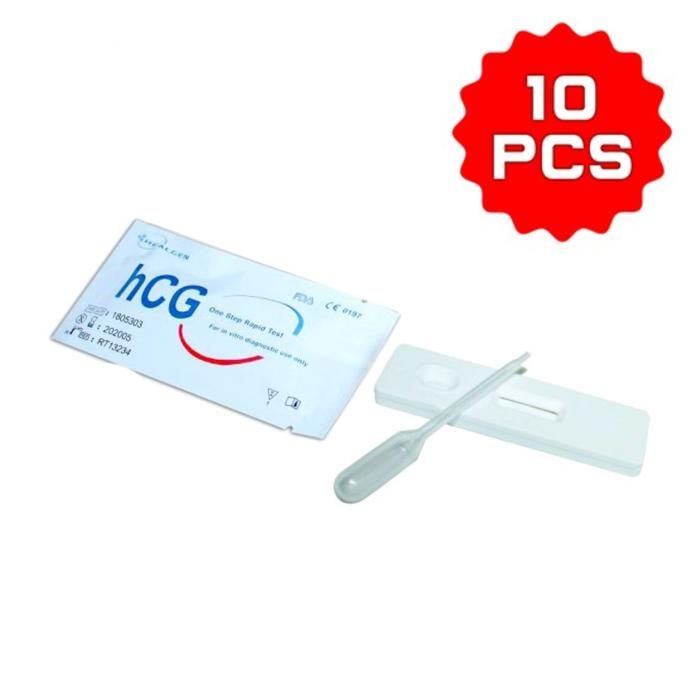 HCG TEST DE GROSSESSE 10 PCS
