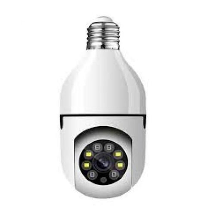 Caméra Surveillance,E27Caméra Ampoule Wifi Ampoul 360° Caméra Panoramique 1080P.