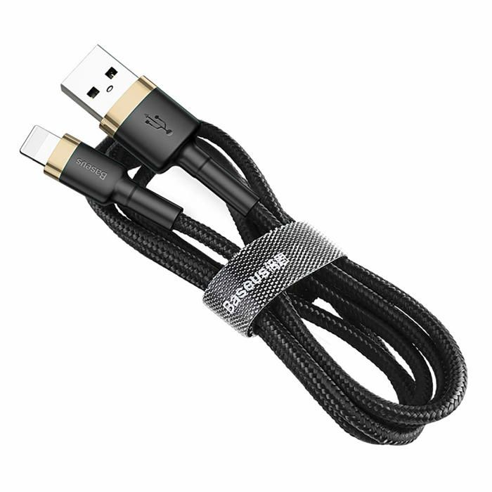 Câble USB vers Lightning - Baseus - Cafule - 1,5 A - 2 m - Or/Noir