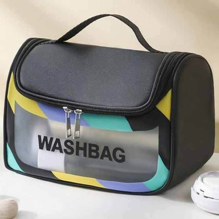 Sac de maquillage Washbag transparente Colorée étanche Modernist de qualité pour femmes