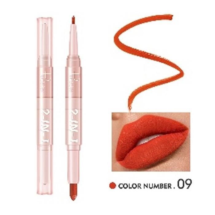 PUDAIER Lip Liner & Lipstick 2N1 Creamy Matte Color 09
