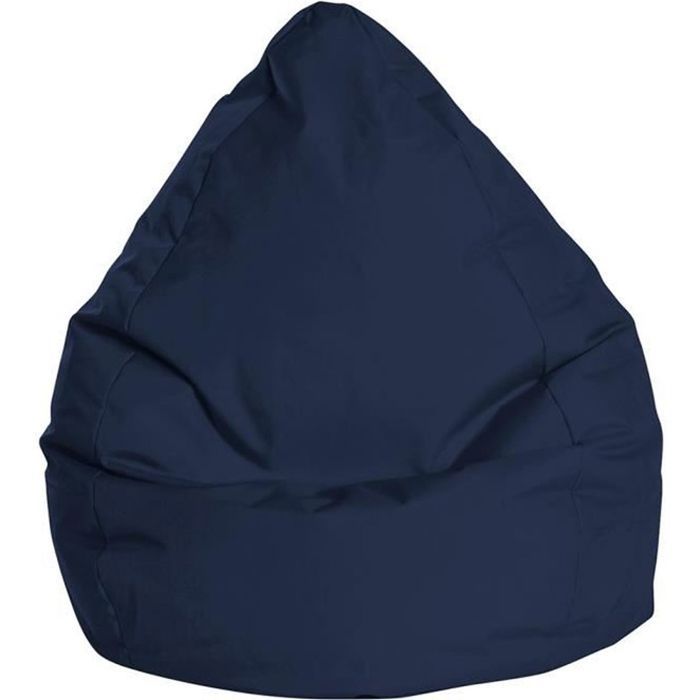 Pouf - STPS - Ronde - Imperméable - Bleu marine - 1 place