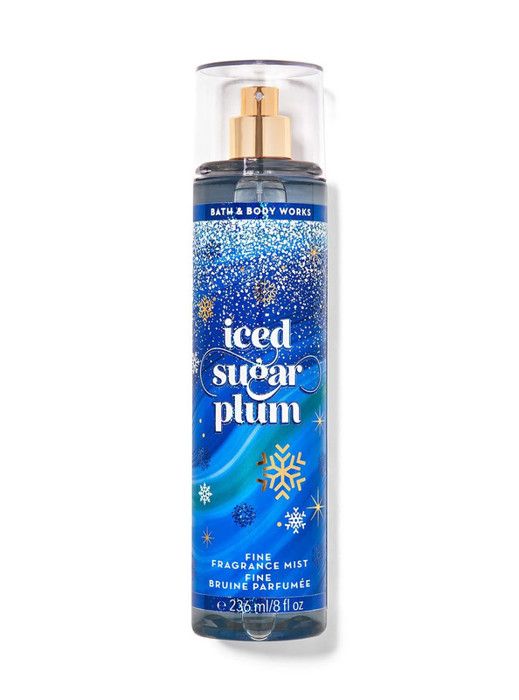 Bath & Body Works Brume Parfumée Fine, Iced Sugar Plum - Made in Usa -236ml