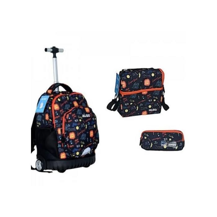 CARTABLE TROLLEY 3 PIECES ALGO 17" STAR