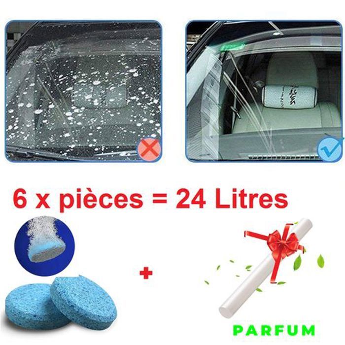 6 Pièces Anti Pluie Lave Glace, Nettoyant Pare Brise,Super concentré