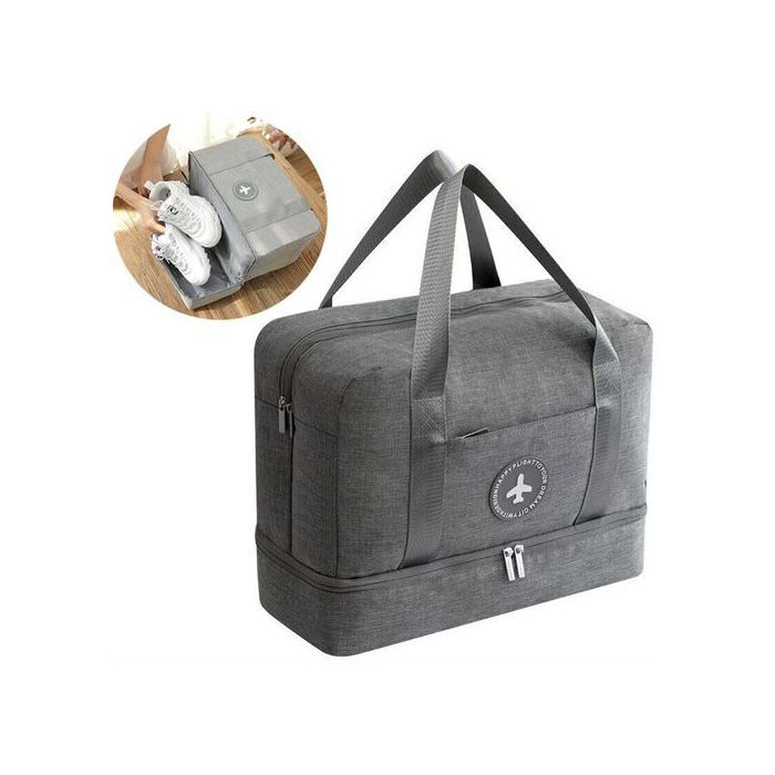 Sac de voyage à Double couche pour hommes et femmes, séparation sec et humide