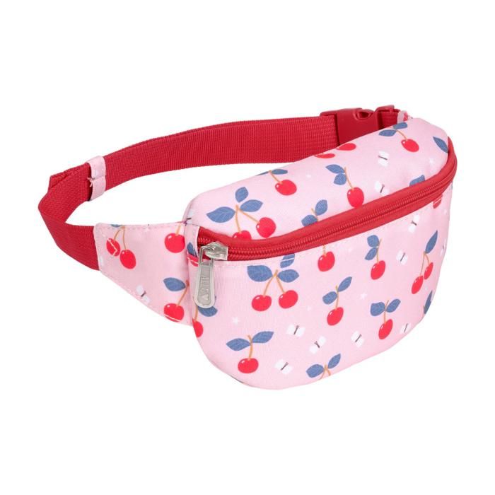 Sac à banane - A Little Lovely Company - Cerise - Rose - Enfant - Zippée