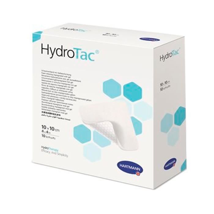 HRTM HydroTac Pans hydrocellulaire 10 x 10 cm 10U
