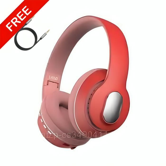 Casque Bluetooth - DeepBass - R8 - Rouge - Autonomie 9h - Bluetooth 5.0 - Micro intégré