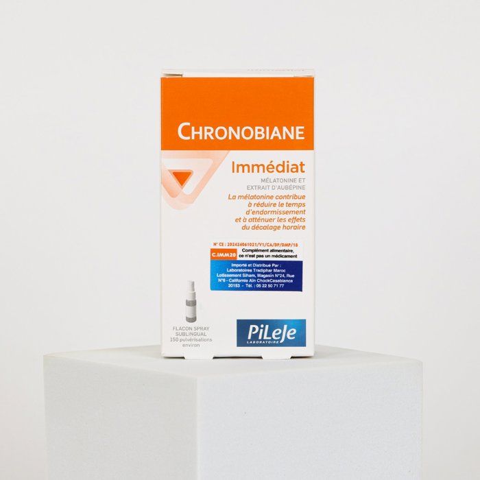 PiLeje Chronobiane Immédiat Mélatonine Flacon spray sublingual 20 ml - 150 pulvérisations environ