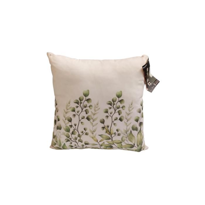 Coussin - Non spécifié - Motif Feuille - 40x40 cm - Vert - Lavable