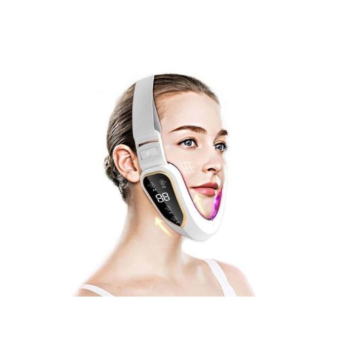 Ceinture de visage pour réduction du Double menton, LED, mésothérapie, masseur visage
