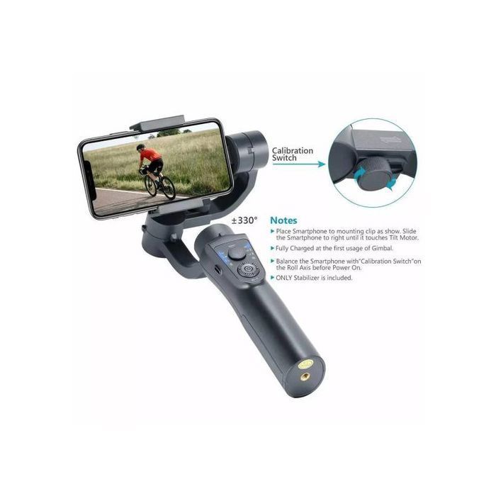 Stabilisateur panoramique intelligent de caméra anti-secousse de téléphone portable de cardan de poche
