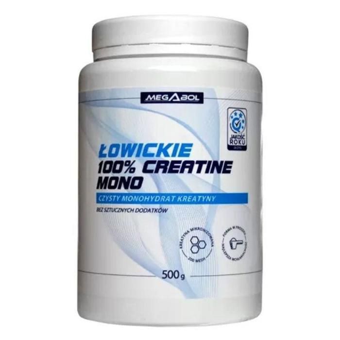 Łowickie 100% Creatine Mono 500 g Naturel - Force, Récupération & Muscle
