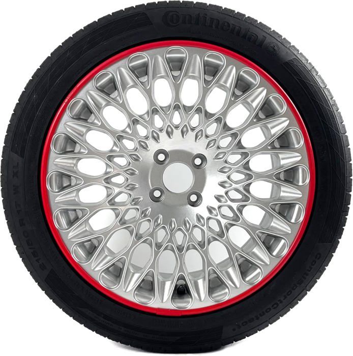 Protecteurs de Roue Convient aux Roues de Roues de 12 à 19 Pouces - Protecteurs de Jante, rouge