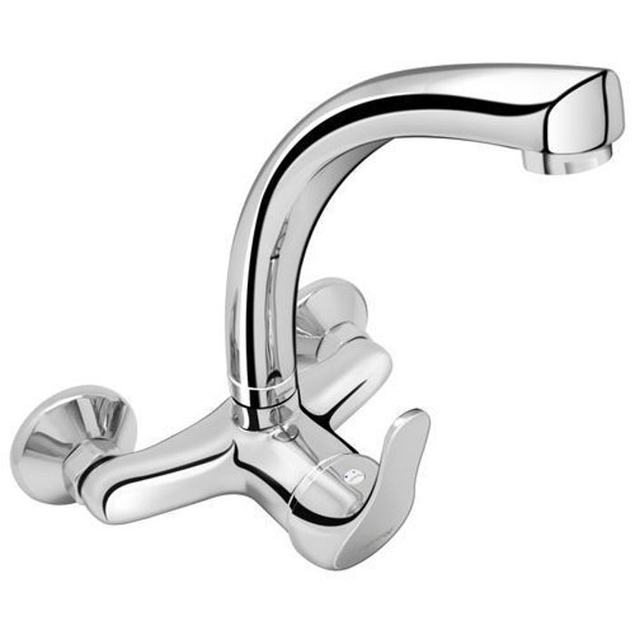 Mitigeur Pour Evier Cuisine Fixation Mural Chrome Mélangeur +Accessoires