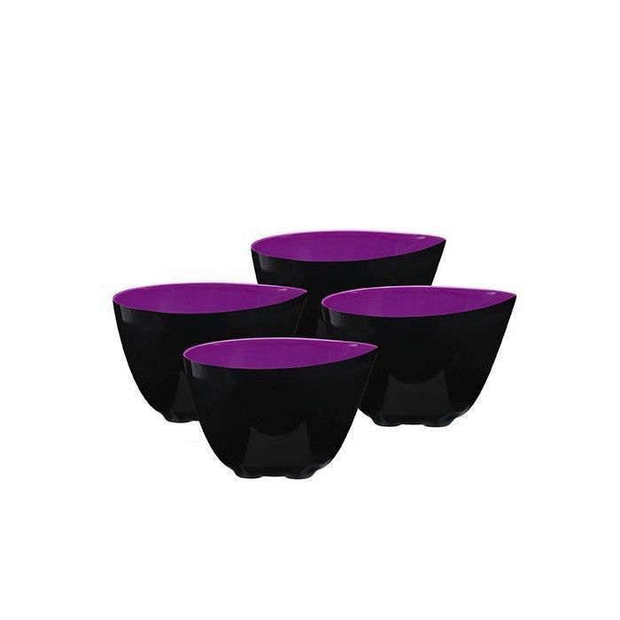 Bol coupelle - PF - Mauve - 4 pièces - Mélamine - D 8,0 cm