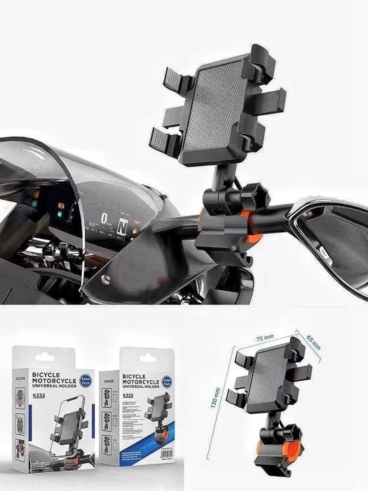 Support de telephone pour moto velo Serrure à anneau rotatif stablement fixe