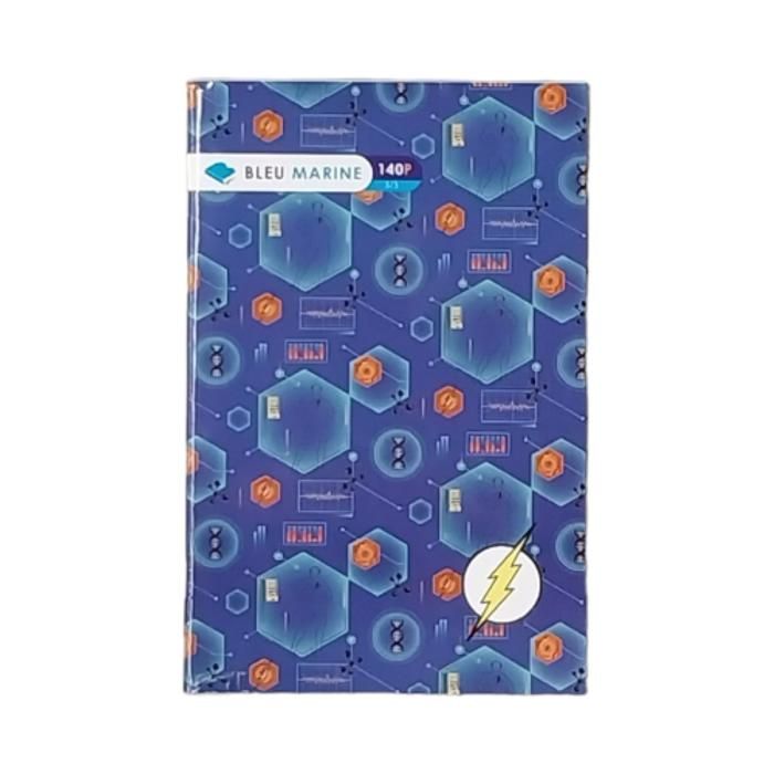 CARNET PIQUE 140 PAGES 14X21 BLEU MARINE