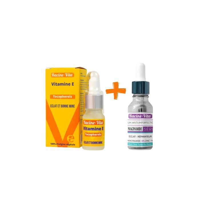 Sérum - Racine Vita - Vitamine E & Niacinamide - 10ml - Hydratation - Équilibre de la peau