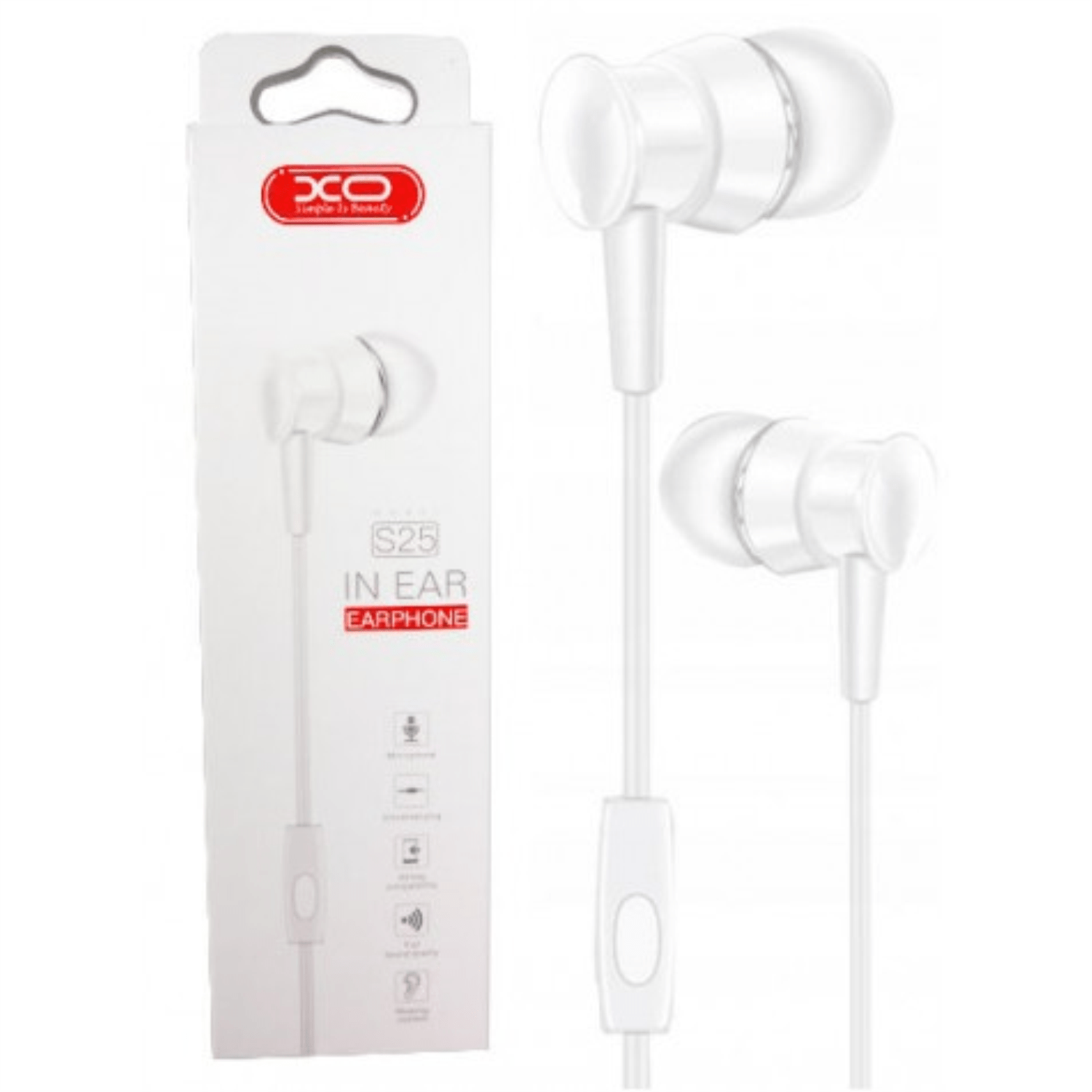 Écouteurs Intra-Auriculaires - XO - S25 - Filaire - Jack 3,5 mm - Antichoc