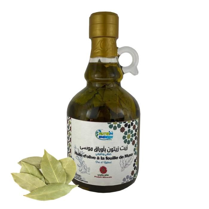Huile d'olive à la feuille de laurier 100 % Pure et Naturelle