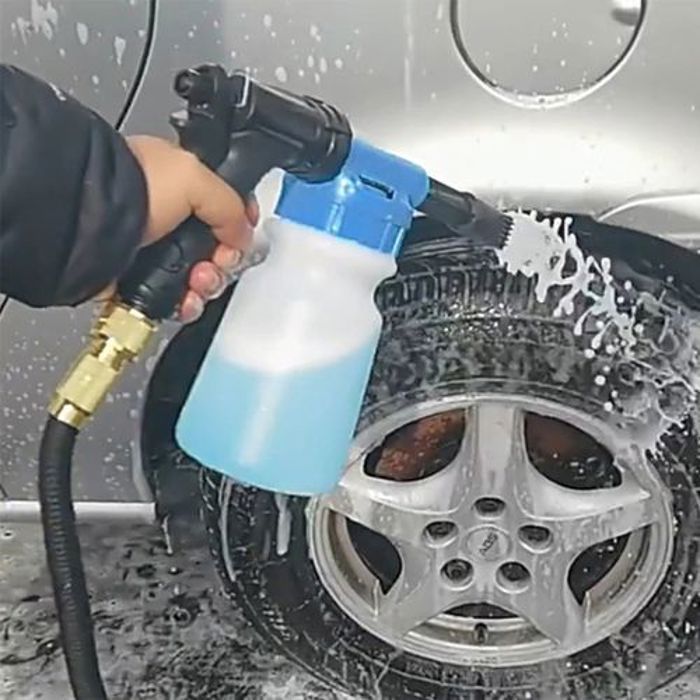 Pistolet à eau haute pression Avec pot de mousse 1L nettoyage Pour Voiture