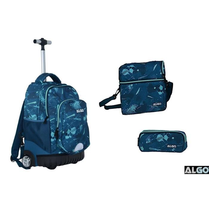 CARTABLE TROLLEY 3 PIECES ALGO 17" 
OCEAN