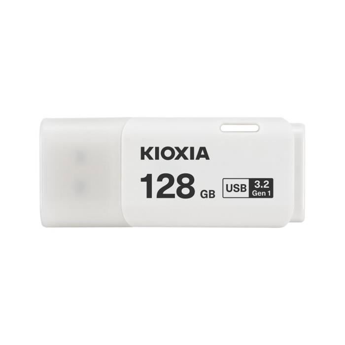 Clé USB 3.2 KIOXIA 128Go U301 - Blanc - Interface USB 3.0