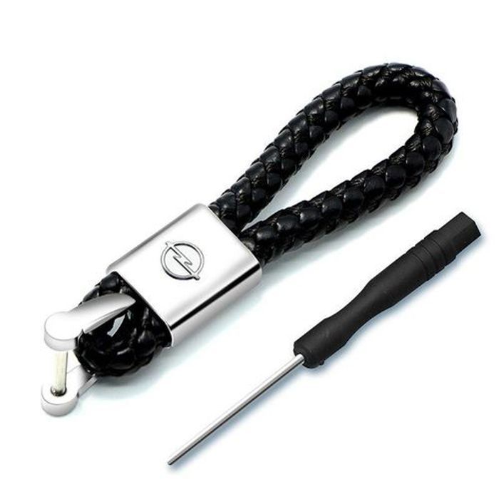 Porte-clés - GENERIC - Opel - Métal et cuir - 1100mm - Noir