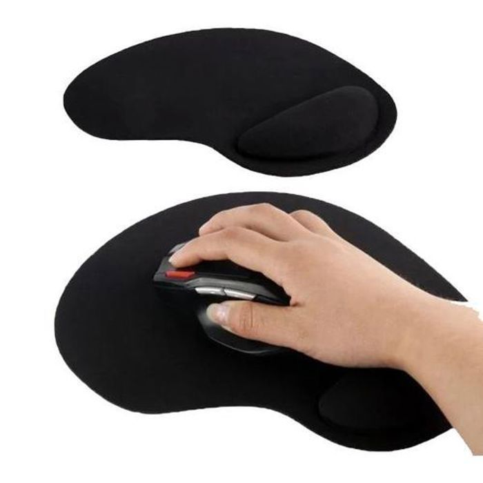 Tapis de Souris - Ergonomique - Mousse à Mémoire - Antidérapant - Grand Confort - Facile à Nettoyer