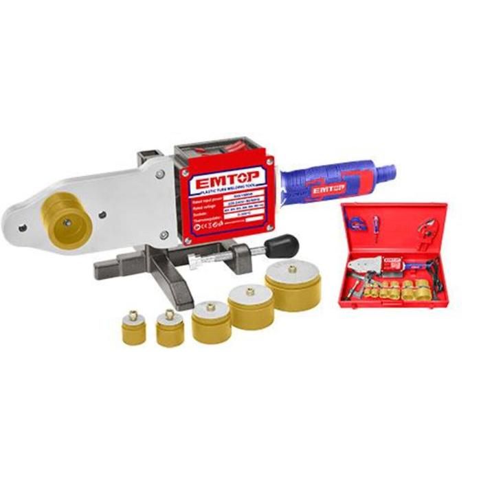 Machine de soudage de tubes plastique avec accessoires