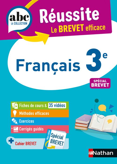 Manuel scolaire - ABC Réussite - Français 3e - Brevet 2023 - Nathan - Cazanove - 210x152