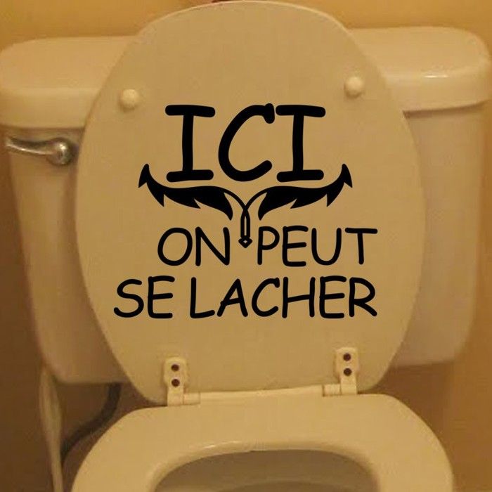 stickers muraux toilette decoration