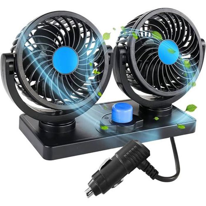 Ventilateur Climatiseur - Non spécifié - 12V - Rotation 360° - Faible consommation - Silencieux