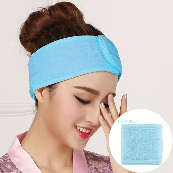 Bandeau réglable pour le maquillage, serviette pour les cheveux