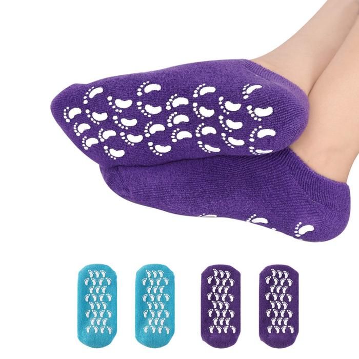Chaussettes de Nuit Hydratantes Multicolores 2 Paires