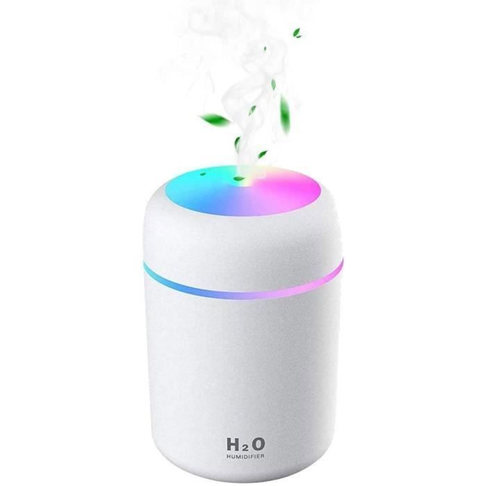 Humidificateur d'Air - CALDION Mini Ultrasonique - 2 Modes Brume - Arrêt Automatique - Veilleuse Colorée