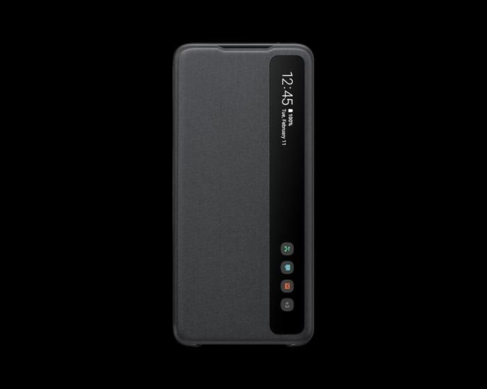S20 Ultra Clear View Cover BLACK